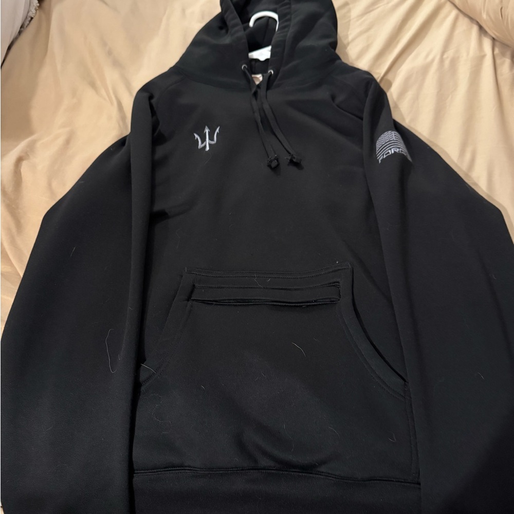 Forged Black Hoodie Sweater